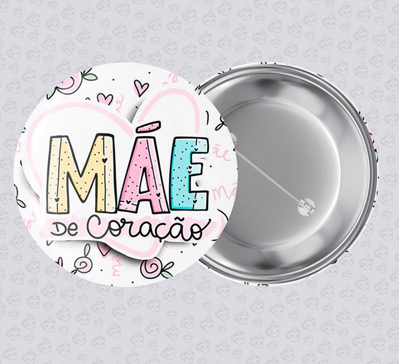 Botton Mãe de Coração