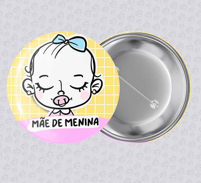 Botton Mãe de Menina