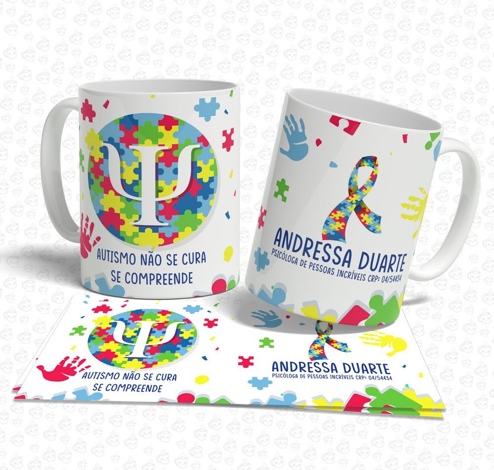 Caneca Psicologia Autismo