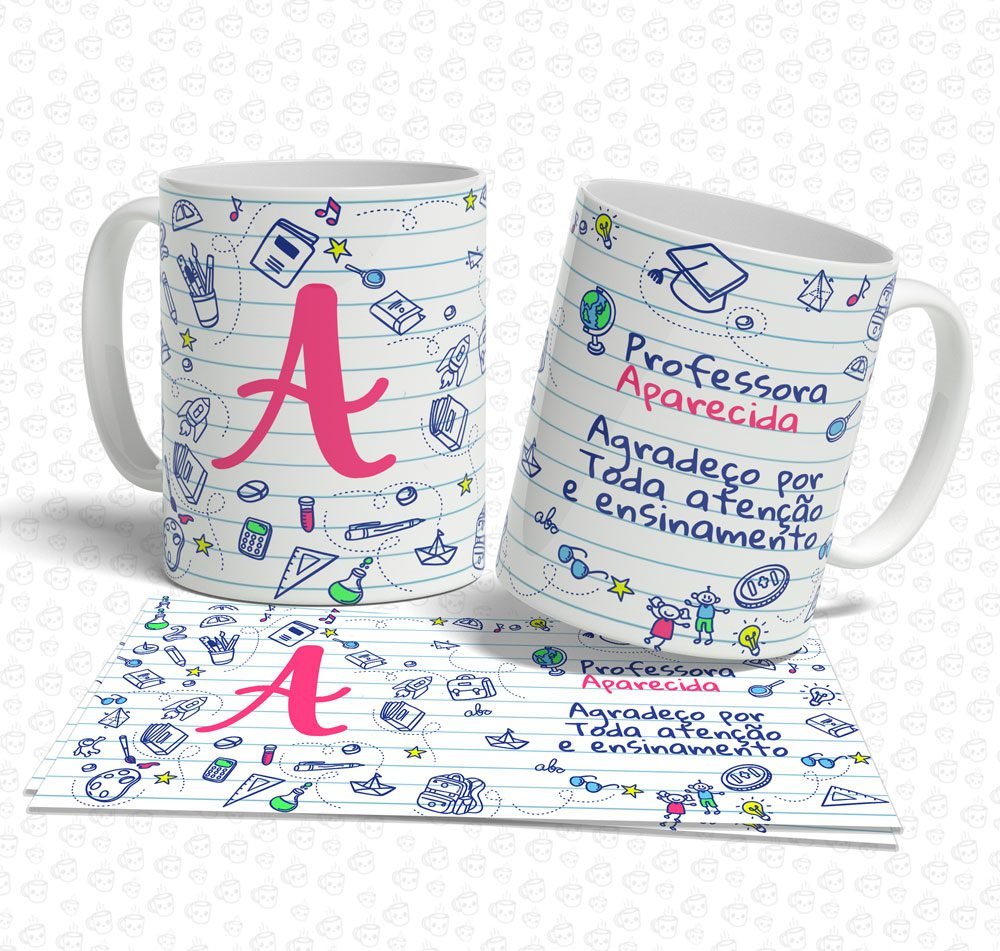 Caneca Professora com Nome
