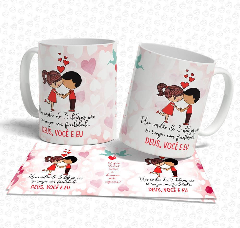 Caneca Um Cordão de 3 dobras não se Rompe com Facilidade