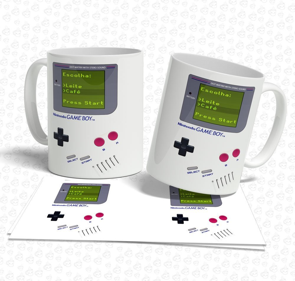 Caneca Gameboy Café