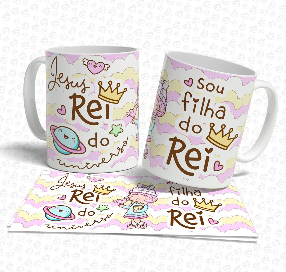 Caneca Jesus Rei do Universo