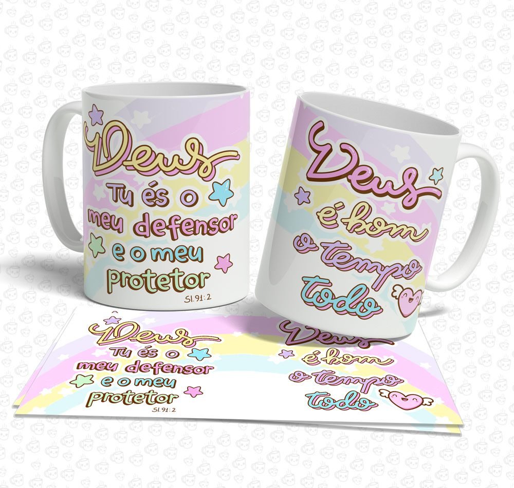 Caneca Deus é Bem Bom o Tempo Todo