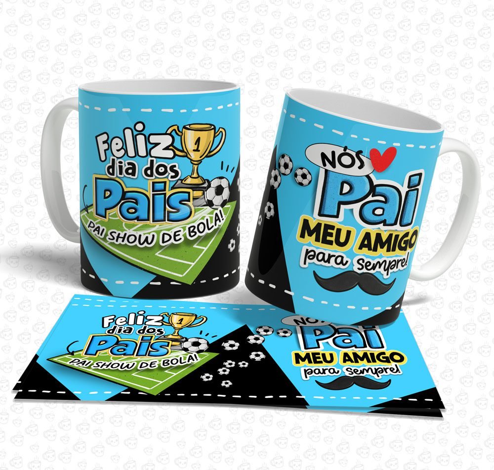 Caneca Feliz Dia dos Pais Show de Bola