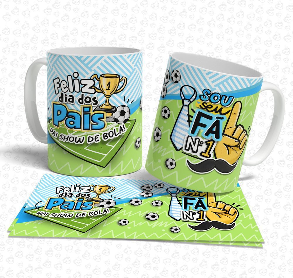 Caneca Feliz Dia dos Pais Show de Bola