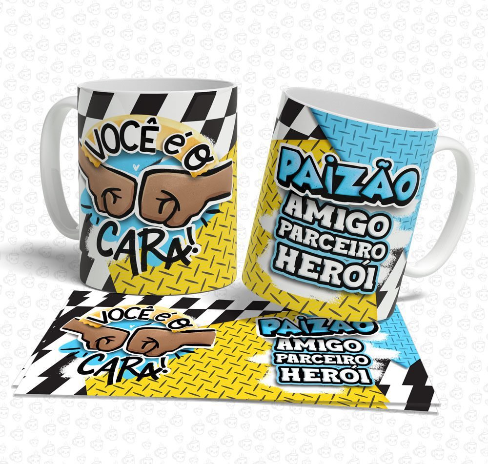 Caneca Paizão Amigo Parceiro Herói