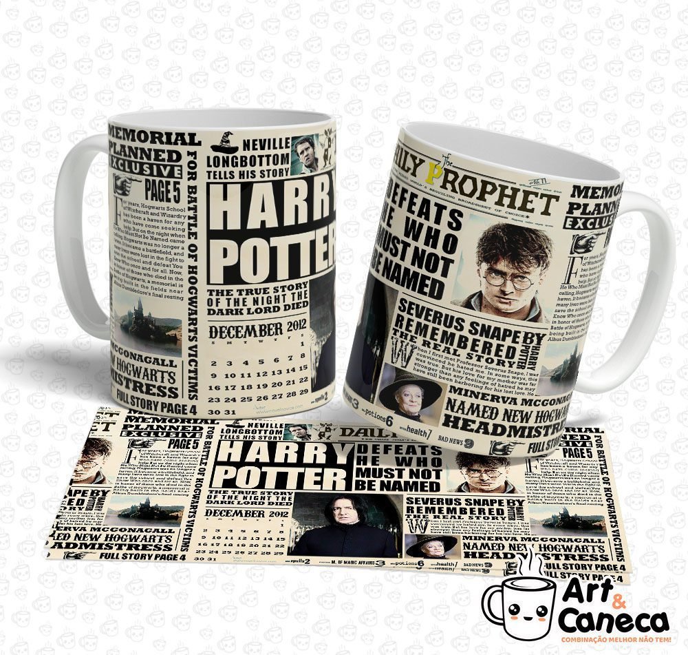 Caneca Harry Potter Jornal