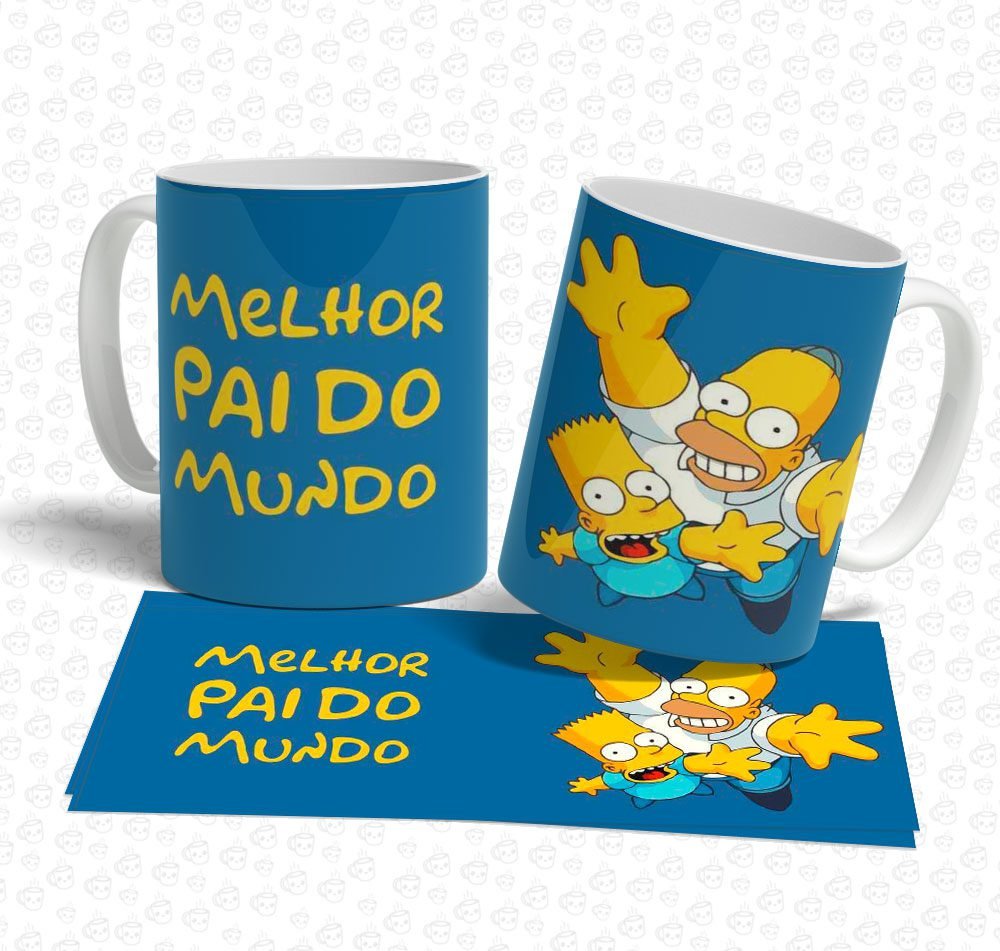 Caneca Os Simpsons Melhor Pai do Mundo