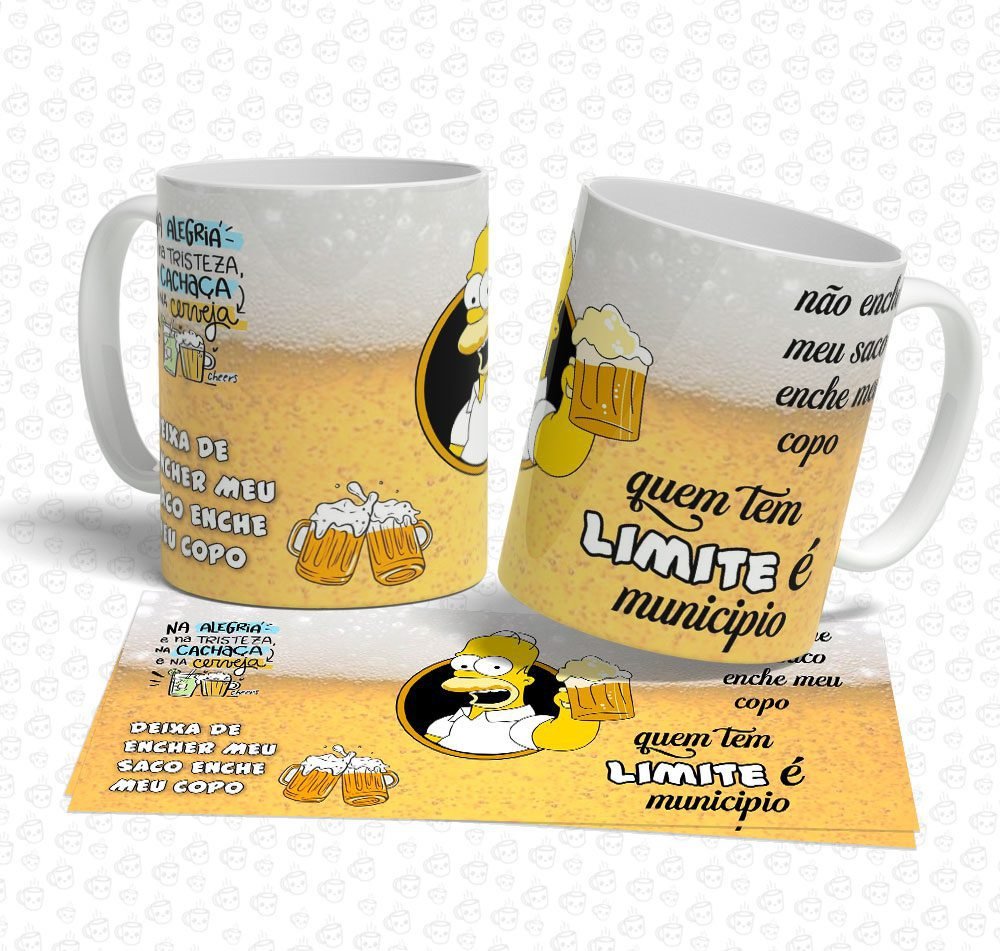 Caneca Os Simpsons Quem Tem Limite é Municipio