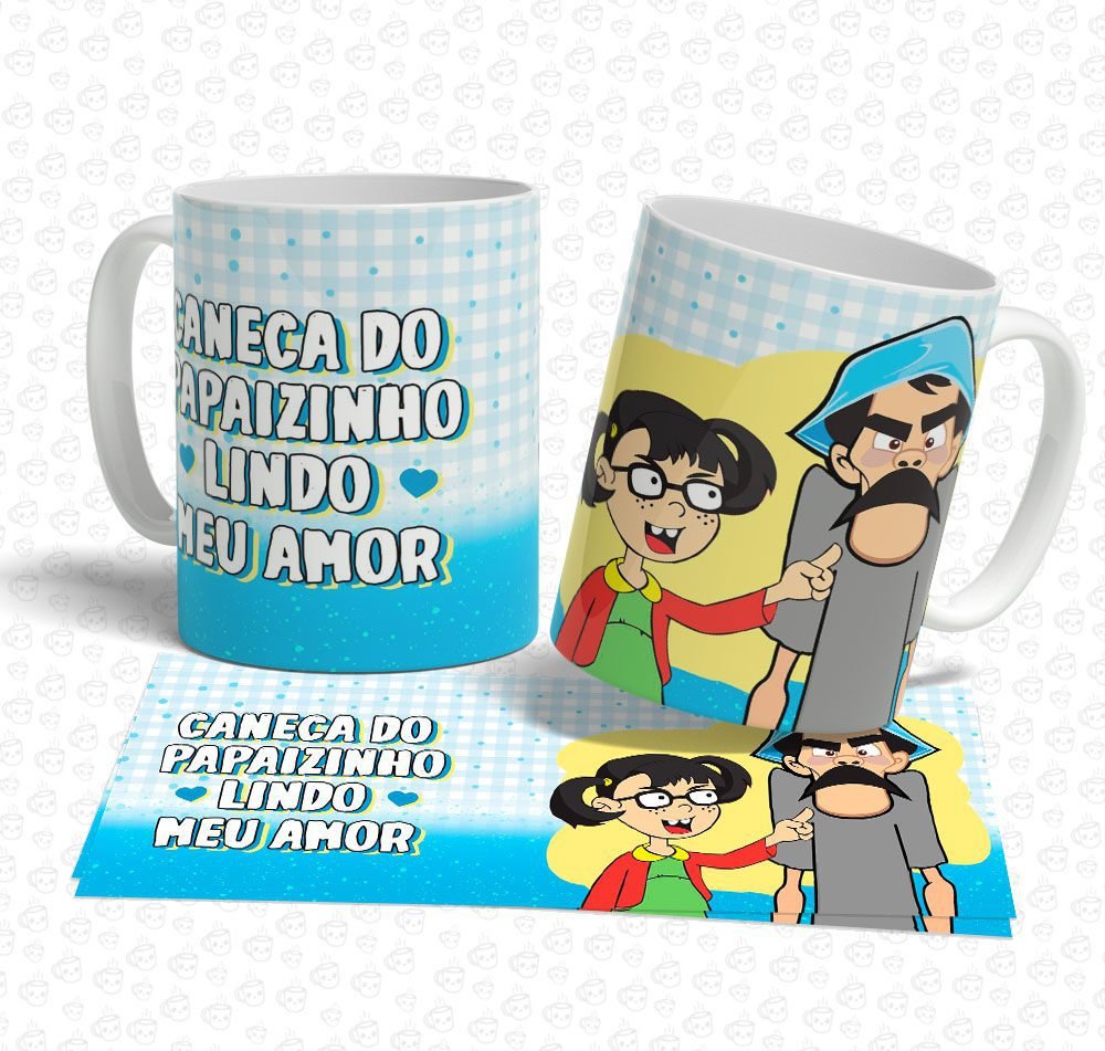 Caneca Papaizinho Lindo Meu Amor