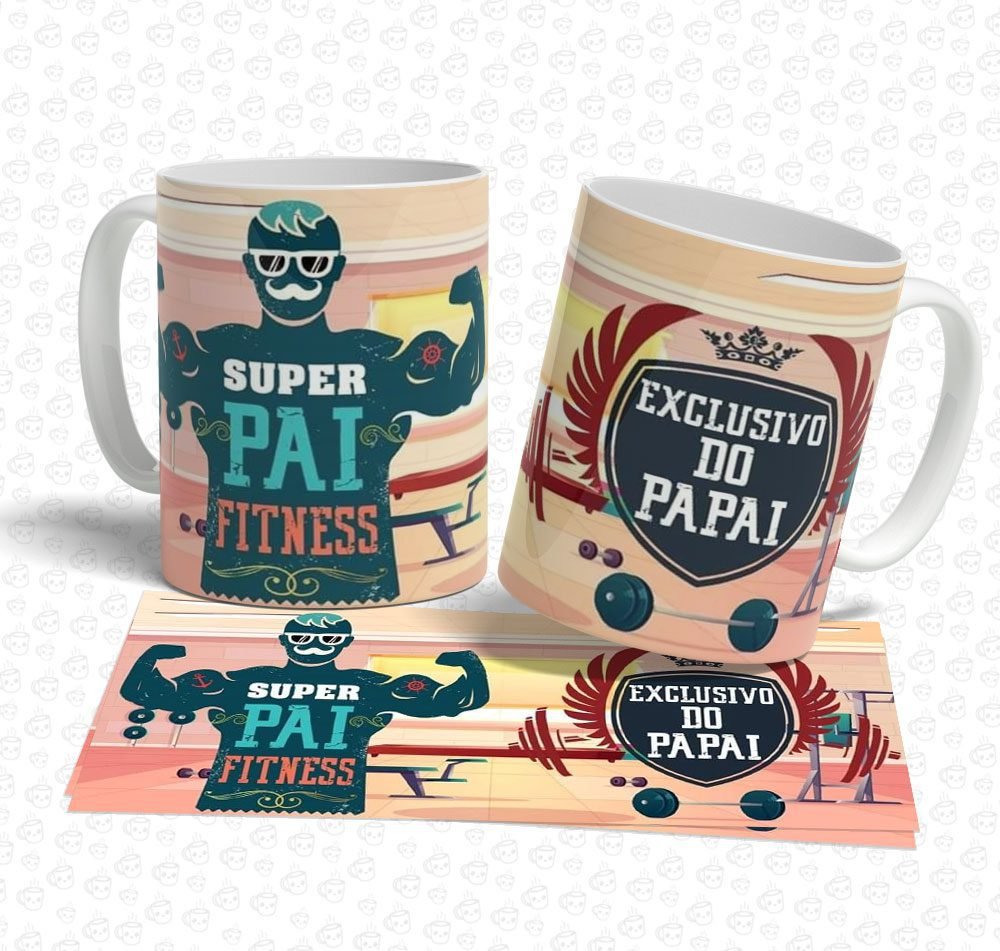 Caneca Super Pai Fitness