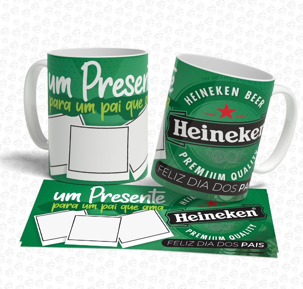 Caneca Um Presente para um Pai que ama Heineken