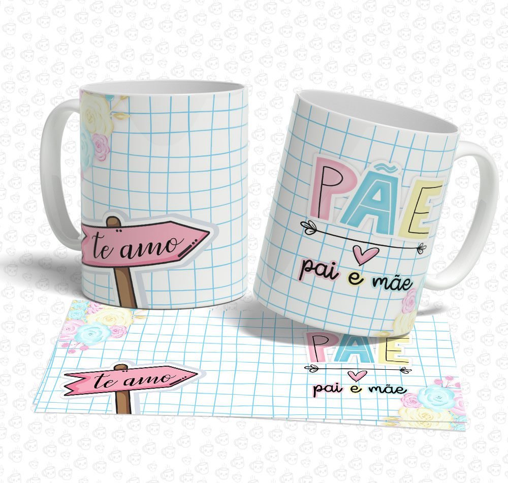 Caneca Pãe Pai e Mãe