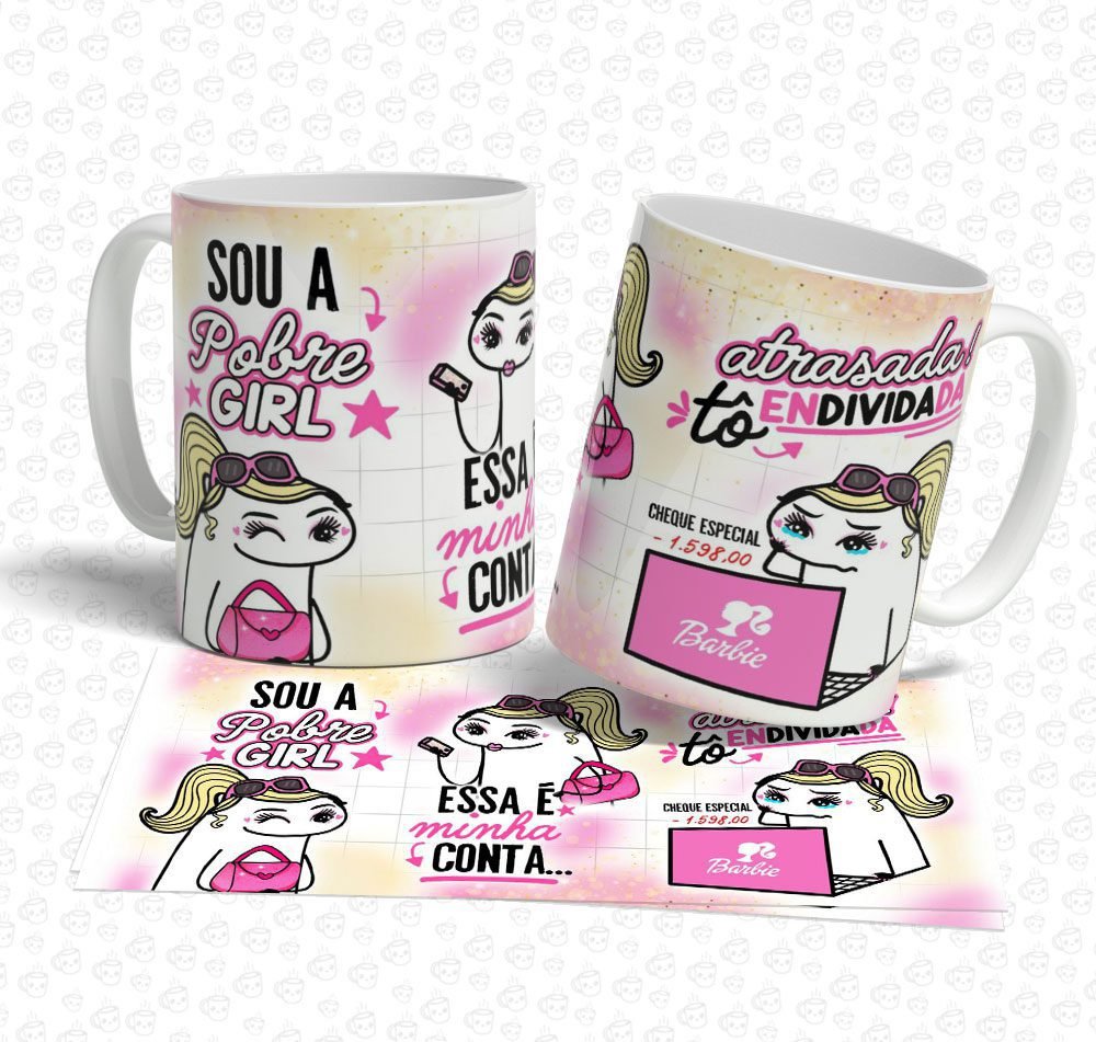 Caneca Flork Barbie Sou a PobreGirl