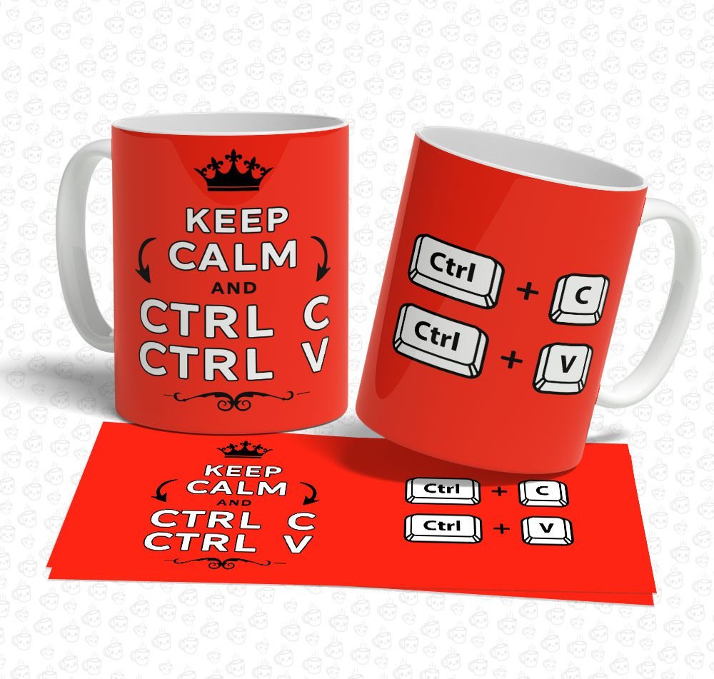 Caneca Keep Calm and Ctrl C Ctrl V