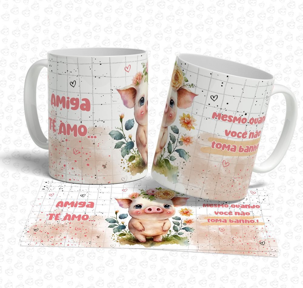 Caneca Amiga Porca