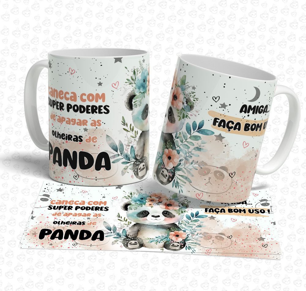 Caneca Amiga Panda