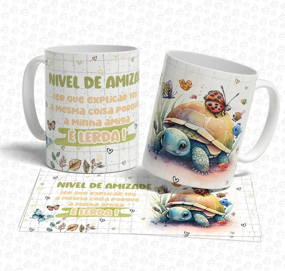 Caneca Amiga Tartaruga