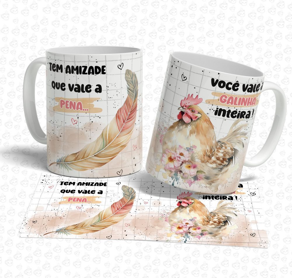 Caneca Amiga Galinha