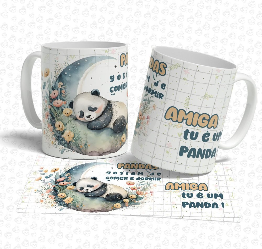 Caneca Amiga Panda