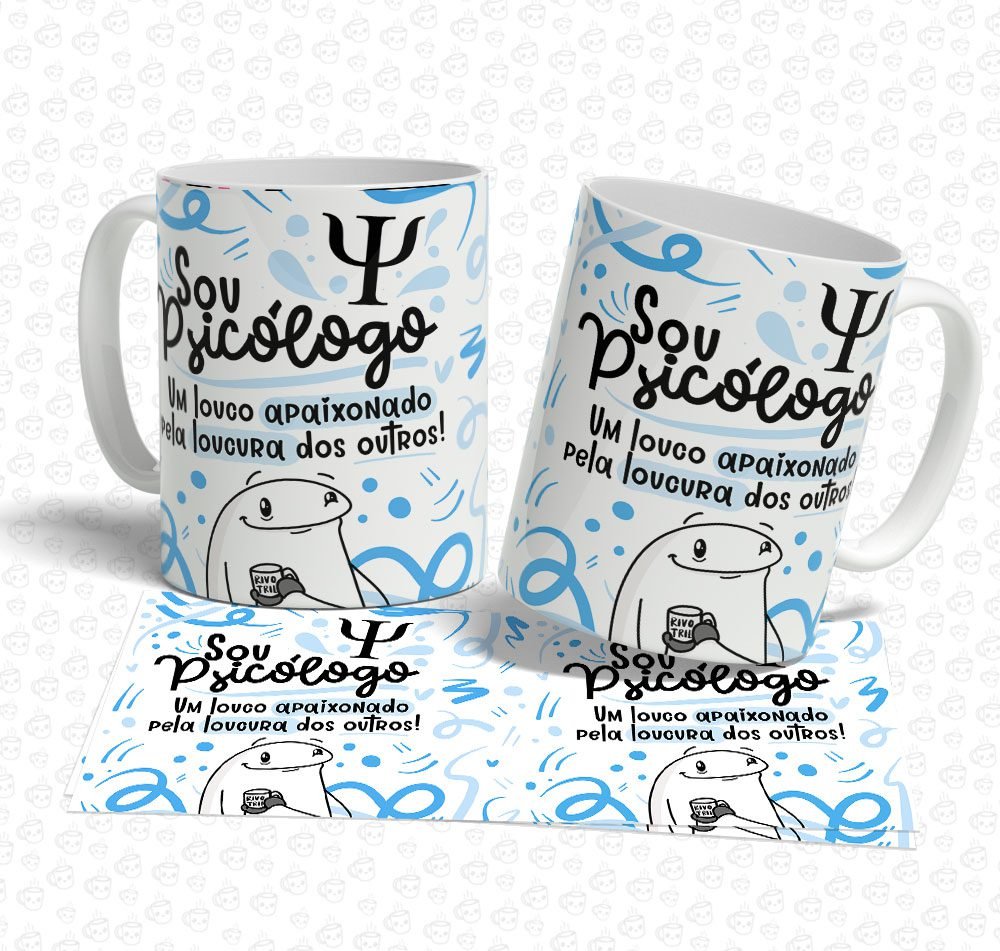 Caneca Flork Sou Psicólogo