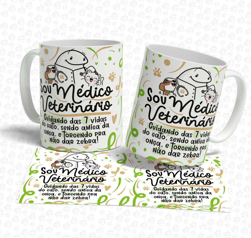 Caneca Flork Sou Médico Veterinário