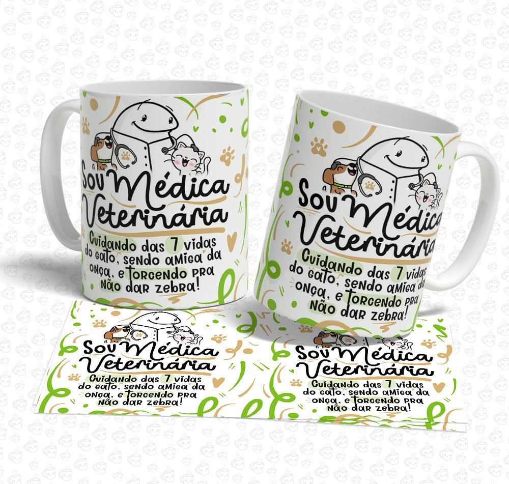 Caneca Flork Sou Médica Veterinária