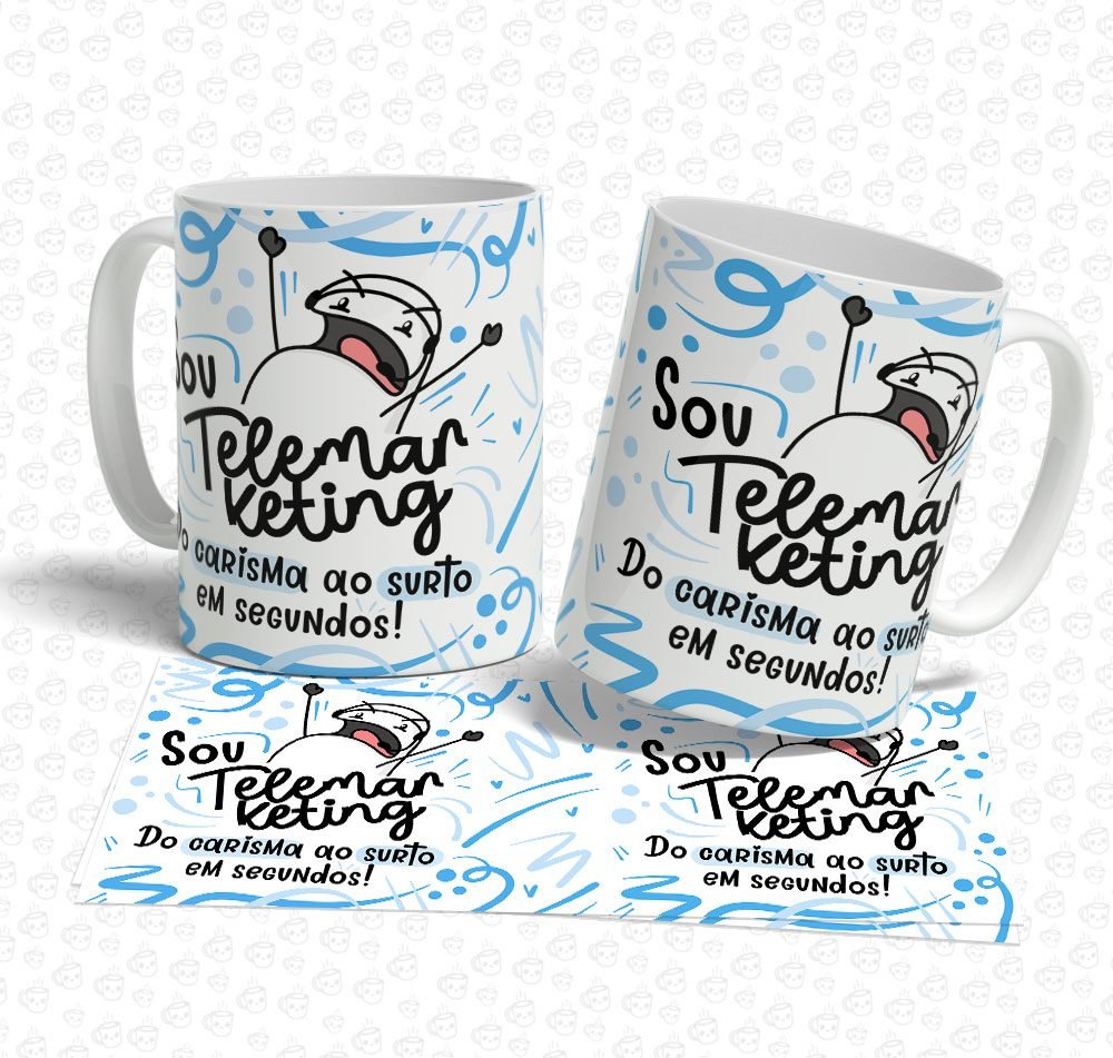 Caneca Flork Sou Telemarketing