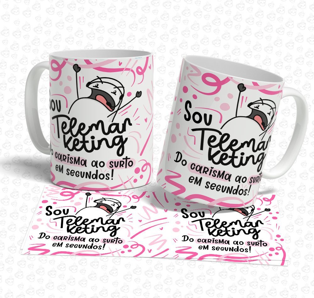 Caneca Flork Sou Telemarketing