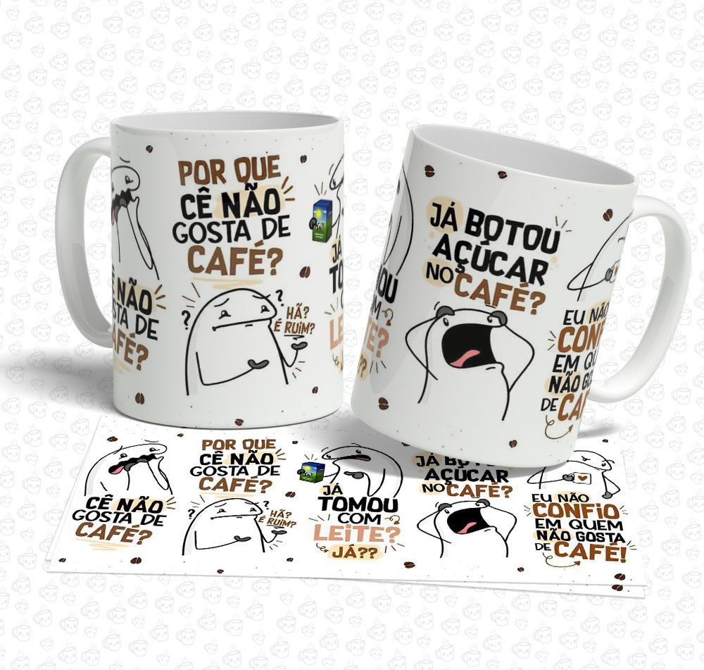 Caneca Flork Cê não Gosta de Café?