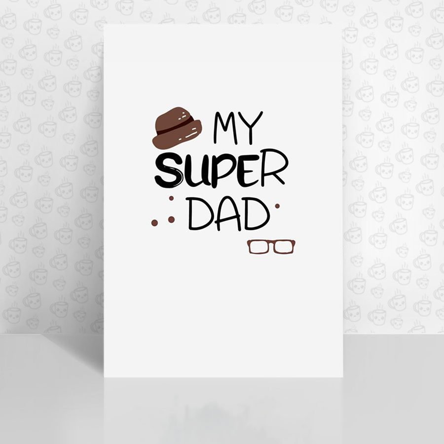 Placa Decorativa My Super Dad