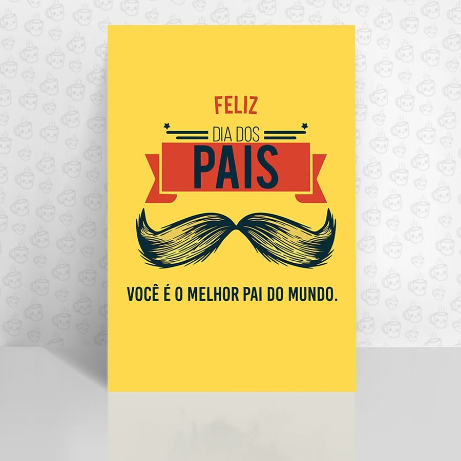 Placa Decorativa Feliz Dia dos Pais