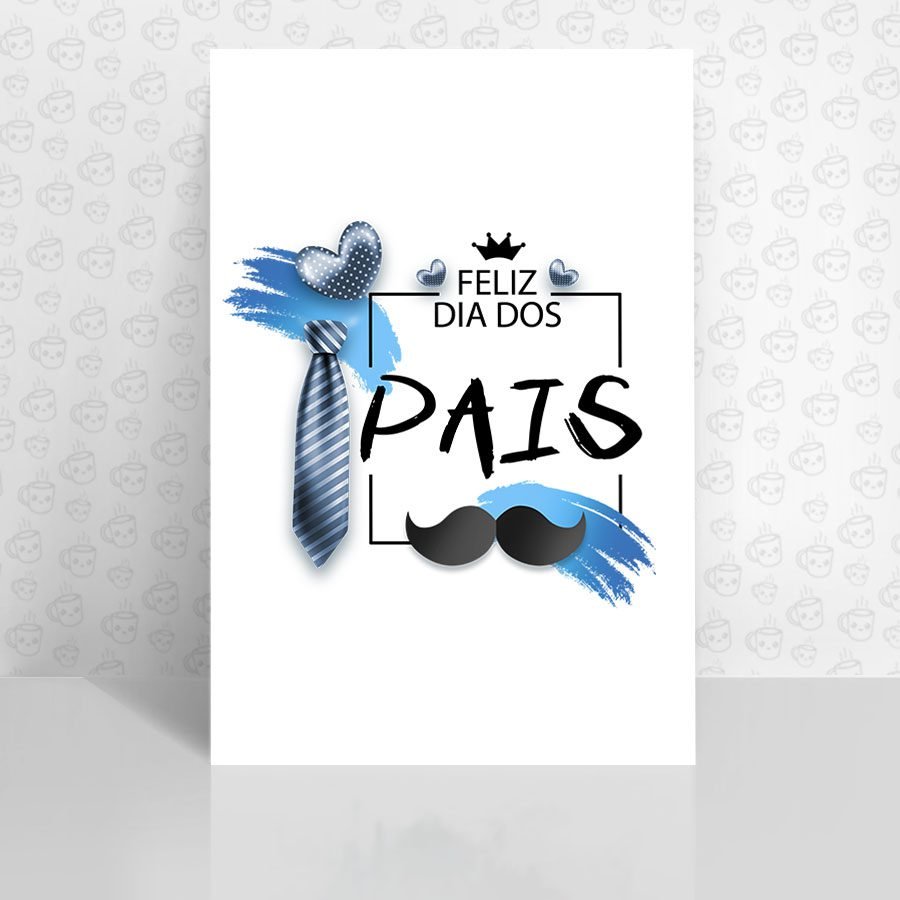 Placa Decorativa Feliz Dia dos Pais