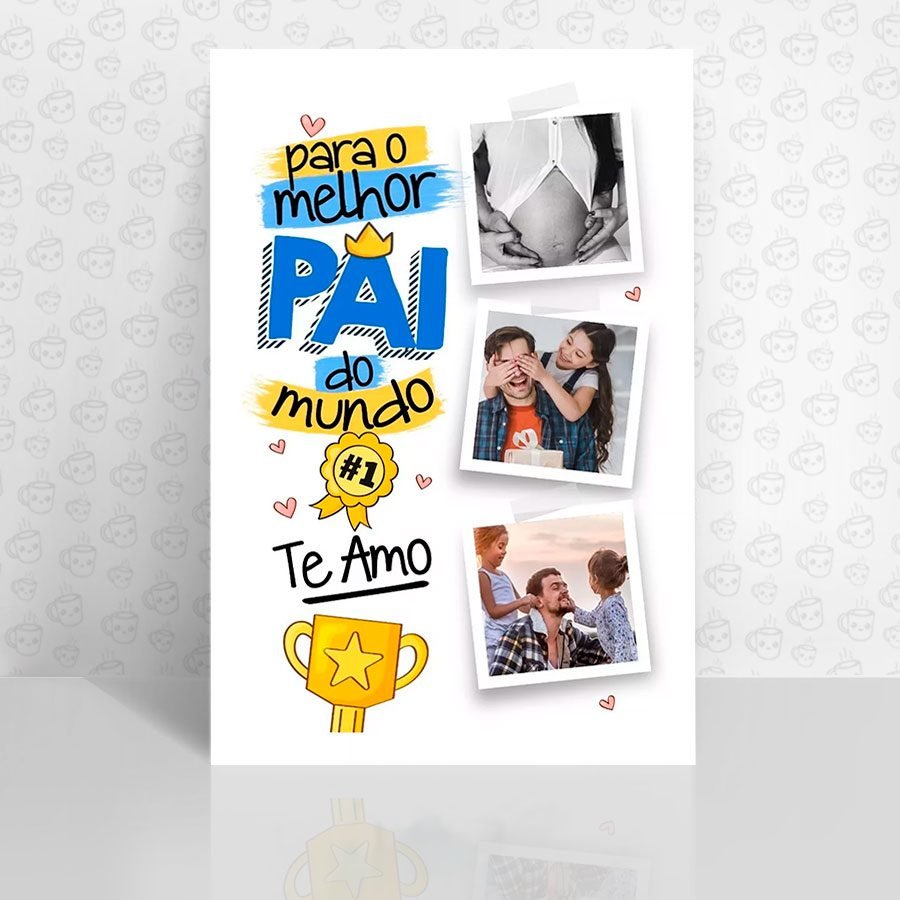 Placa Decorativa Para o Melhor Pai do Mundo