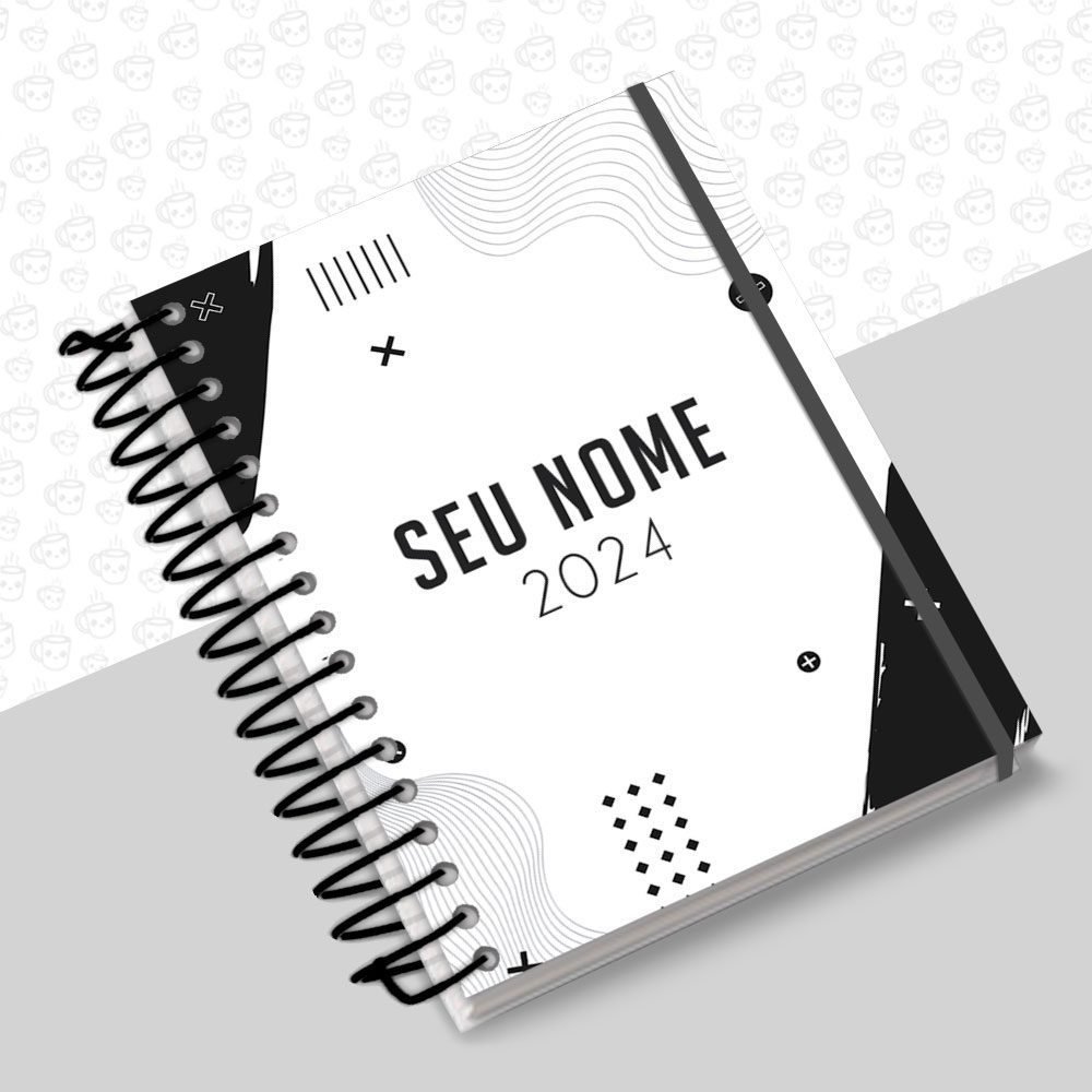 Agenda Masculina Modern Cinza