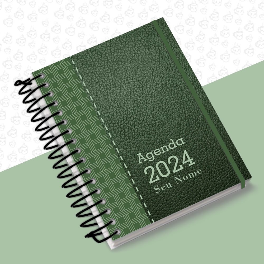 Agenda Básica Cute Corte Verde