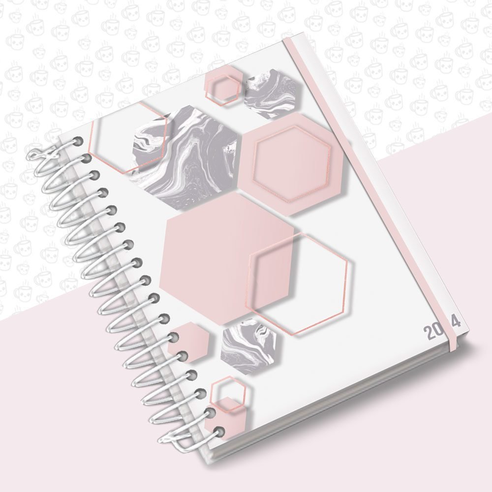 Agenda Geométrica Octógonos com Texturas