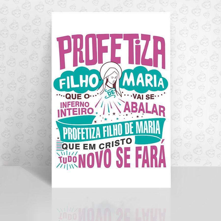 Placa Decorativa Profetiza Filho...